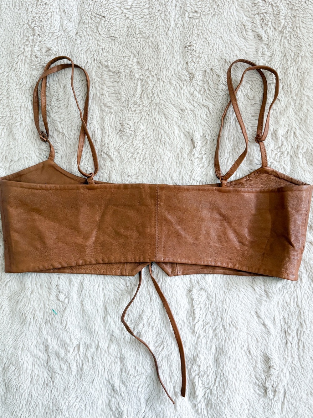 Free People Hastings Leather Corset Belt M/L Boho Western Festival Waist Cincher - Picture 5 of 5